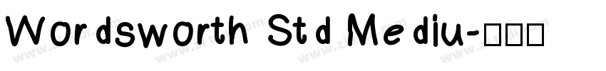 Wordsworth Std Mediu字体转换